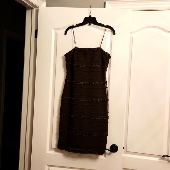 Size 8 JS Collection spaghetti strap dress with bolero jacket - Picture 3 of 8